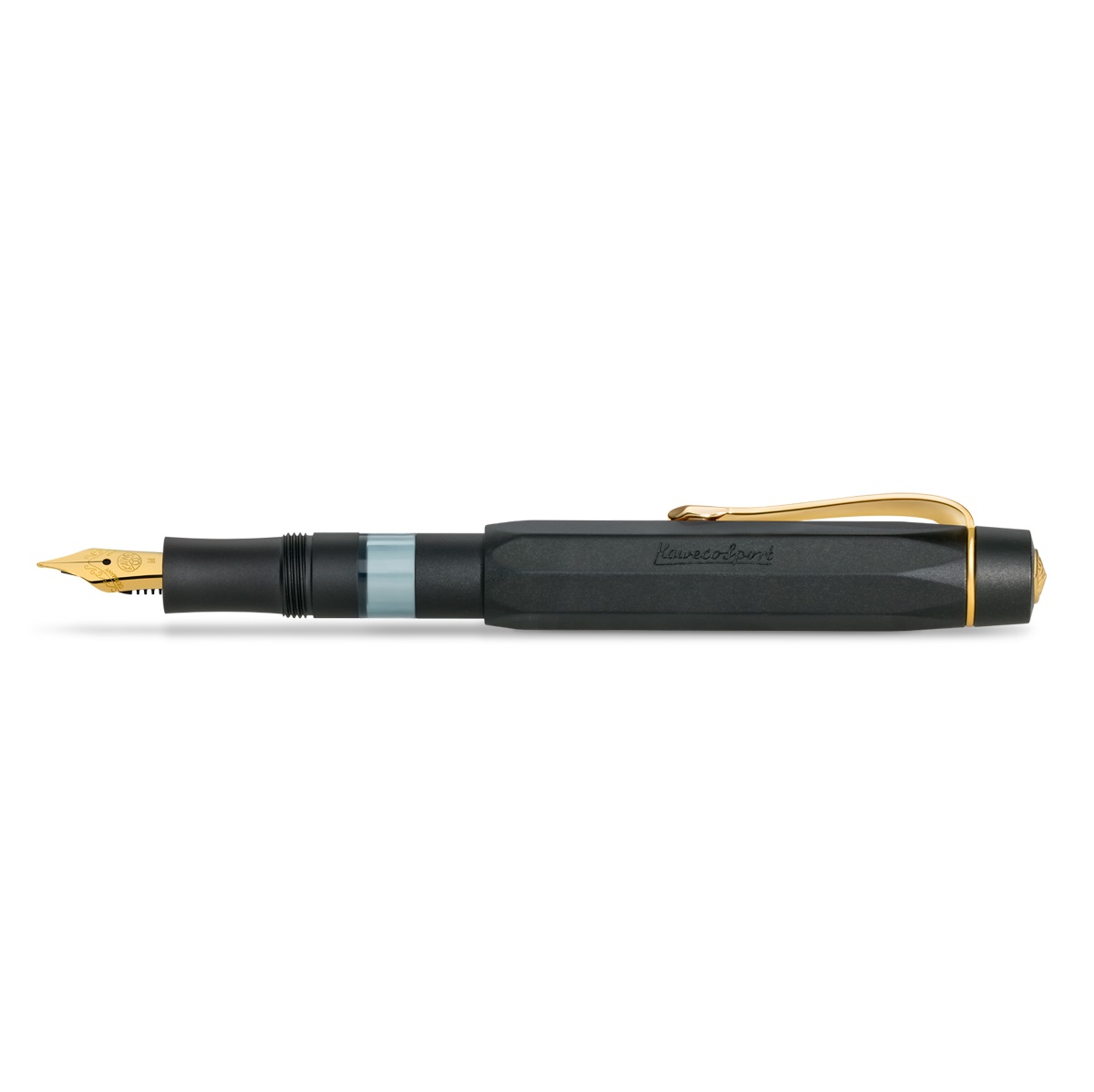kaweco　Kaweco PISTON SPORT AL Kaweco AL Sport Black Piston Fountain pen - Vulpen / Fountain pen